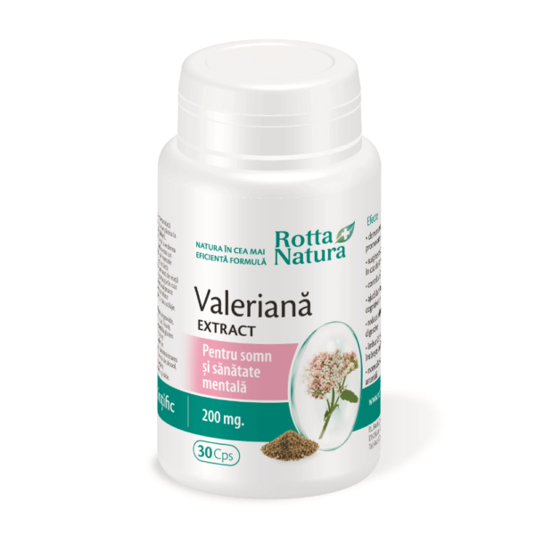 Extract de valeriană, 200 mg, 30 capsule, Rotta Natura