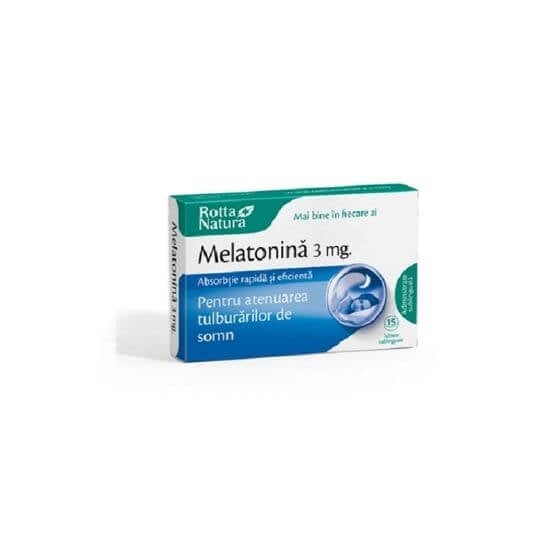 Melatonină, 3mg, 15 comprimate, Rotta Natura