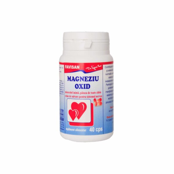 Oxid de magneziu, 40 capsule, Favisan