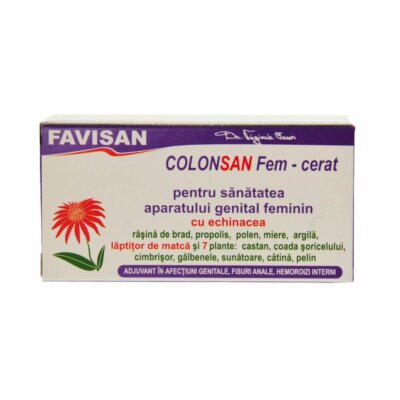 Colonsan Fem cerat cu 7 ierburi, 12 supozitoare, Favisan