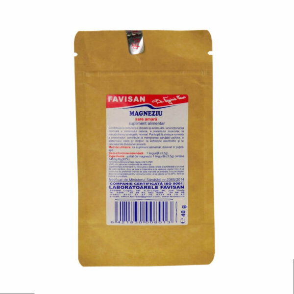 Sare amară de magneziu, 40 g, Favisan