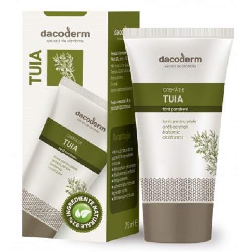 Dacoderm cremă terapeutică de tuia, 75 ml, Dacia Plant