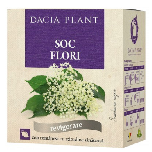 Ceai de flori de soc, 50g, Dacia Plant