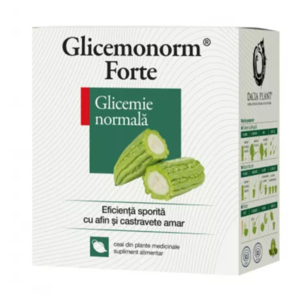 Ceai glicemonorm forte, 50 g, Dacia Plant