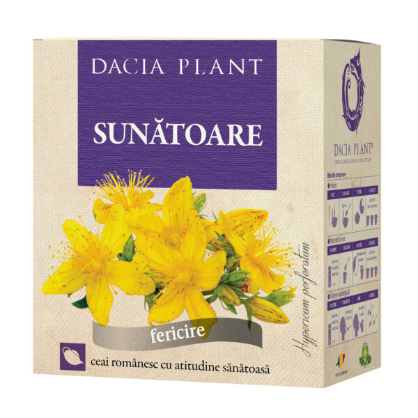 Ceai de sunătoare, 50 g, Dacia Plant