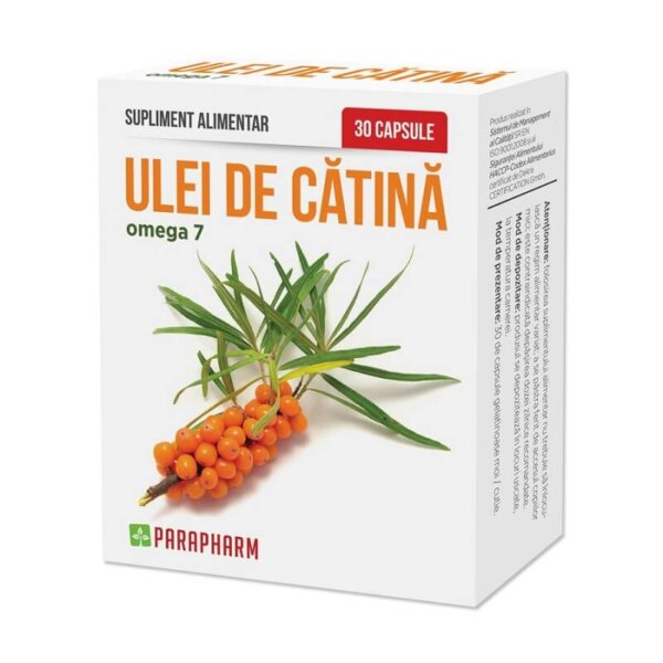 Ulei de cătină Omega 7, 30 capsule, Parapharm