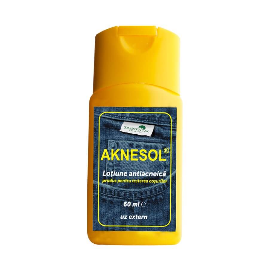 Aknesol loțiune anti-acnee, 60 ml, Transvital, Quantum Pharm