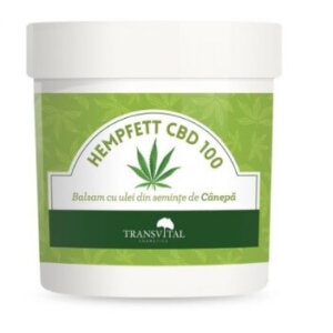 Balsam cu ulei din semințe de cânepă, Hempfett CBD 100, 250 ml, Transvital