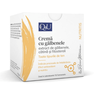 Crema de galbenele Nutris Q4U, 50 ml, Tis Farmaceutic