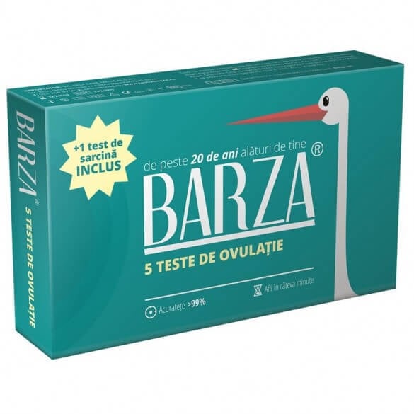 ​Pachet 5 Teste de ovulație + 1 test de sarcină, Barza