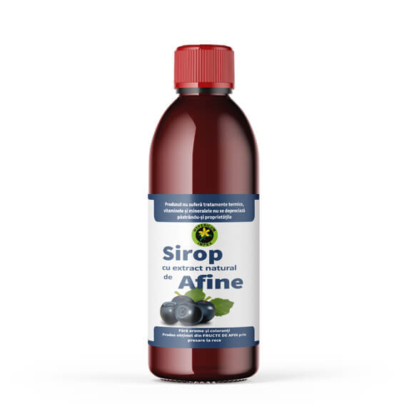 Sirop cu extract natural de Afine, 500 ml, Sunătoare
