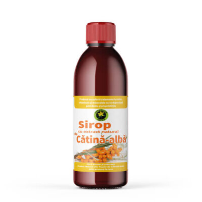 Sirop de cătină albă cu zahăr, 500ml, sunătoare