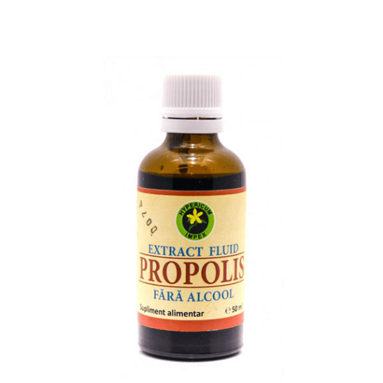 Extract de propolis fără alcool, 50 ml, sunătoare