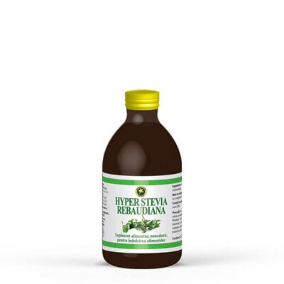 Hiper îndulcitor Stevia rebaudiana, 250ml, sunătoare