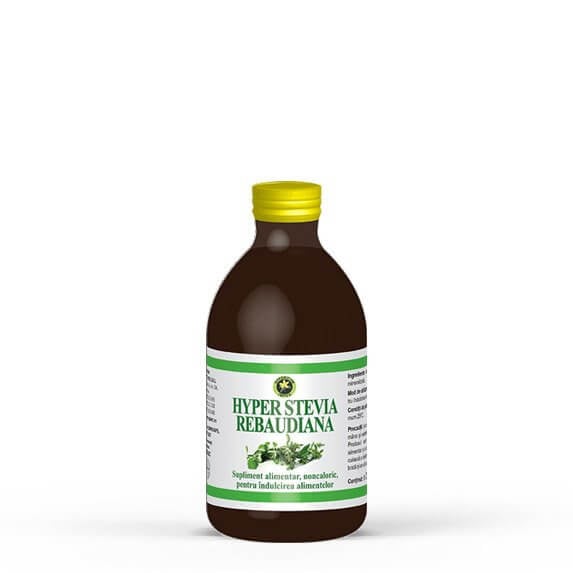 Hiper îndulcitor Stevia rebaudiana, 250ml, sunătoare