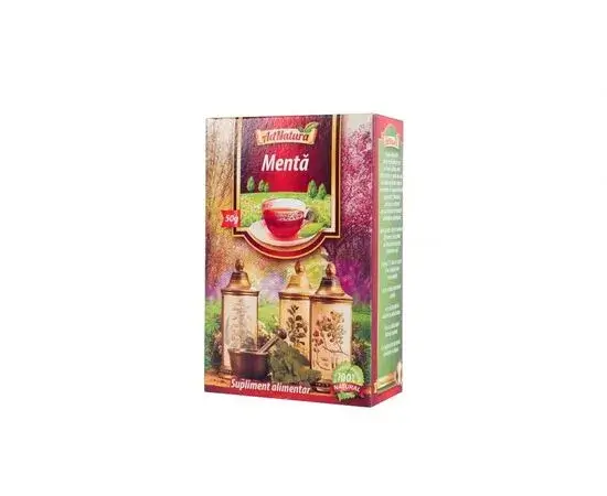 Ceai din mentă frunze, 50gr, Adserv