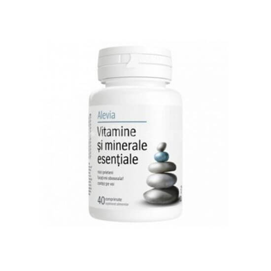 Vitamine și minerale esențiale, 40 de tablete, Alevia