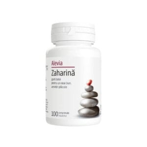 Zaharină, 100 comprimate, Alevia