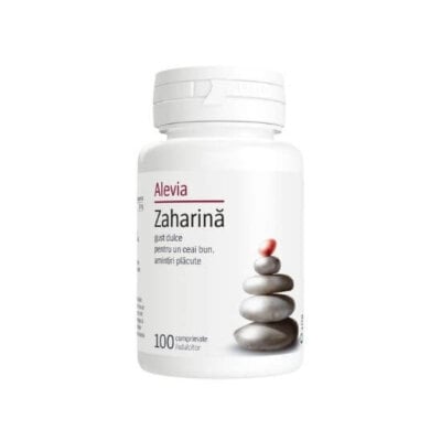 Zaharină, 100 comprimate, Alevia
