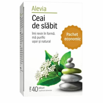 Ceai de plante pentru slabit, 40 plicuri, Alevia