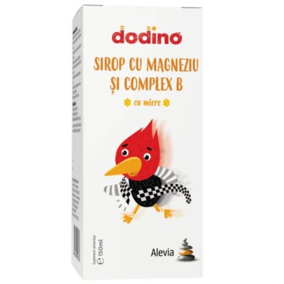 Sirop cu magneziu si complex B cu miere de Dodino, 150 ml, Alevia