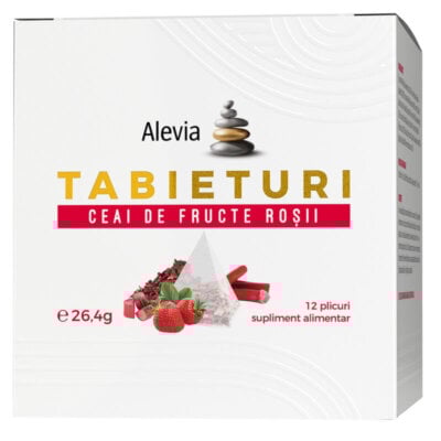 Ceai de fructe roșii Tabieturi, 12 plicuri, Alevia