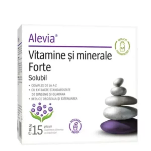 Vitamine și minerale Forte, 15 plicuri, Alevia