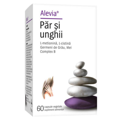 Păr și unghii, 60 capsule vegetale, Alevia