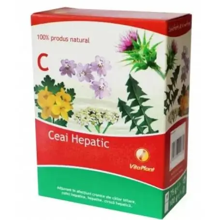 Ceai hepatic, 1gr, 75dz, Vitaplant