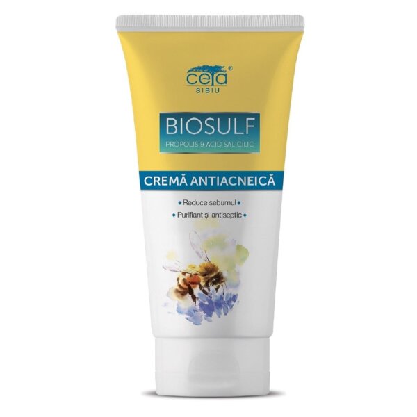 Crema anti-acnee cu Biosulf, 50 ml, Ceta