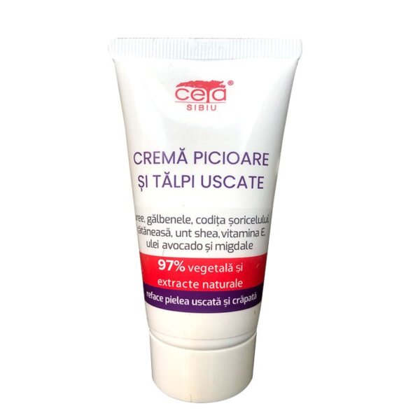 Cremă pentru picioare și tălpi uscate, 50 ml, Ceta
