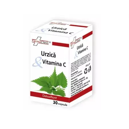Urzică și vitamina C, 30cps, FarmaClass