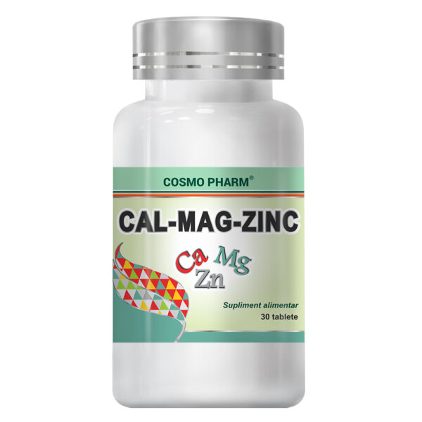 Calciu Magneziu Zinc, 30 comprimate, Cosmopharm