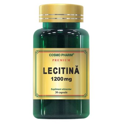 Lecitină premium, 1200 mg, 30 capsule, Cosmopharm