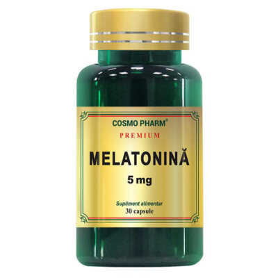 Melatonină, 5 mg, 30 capsule, Cosmopharm
