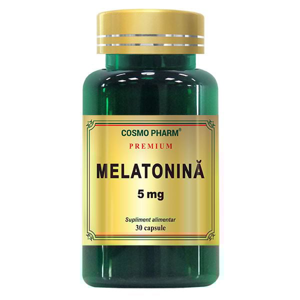 Melatonină, 5 mg, 30 capsule, Cosmopharm