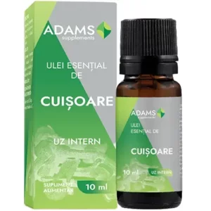 Ulei Esențial de Cuișoare, uz intern, 10ml, Adams Supplements