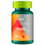 Vitamina D-5000, 120 capsule, Adams Supplements