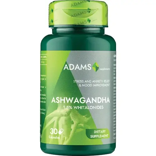 Ashwaghanda 400mg, 30 capsule, Adams Supplements