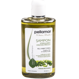 Șampon pentru stimularea creșterii părului cu extract de urzică, 250 ml, Pellamar
