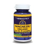 Magneziu organic cu complex de vitamine B, 60 capsule, Herbagetica
