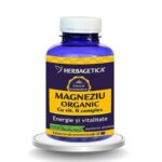 Magneziu organic cu complex de vitamine B, 120 capsule, Herbagetica