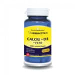 Calciu + D3 + Vitamina K2, 60 capsule, Herbagetica