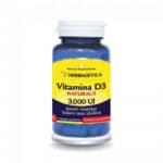 Vitamina D3 Naturală 3000 UI, 30 capsule, Herbagetica