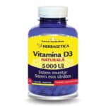 Vitamina D3 Naturală 5000 UI, 120 capsule, Herbagetica
