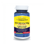 Complex natural D3+K2+CA+MG, 60 capsule, Herbagetica