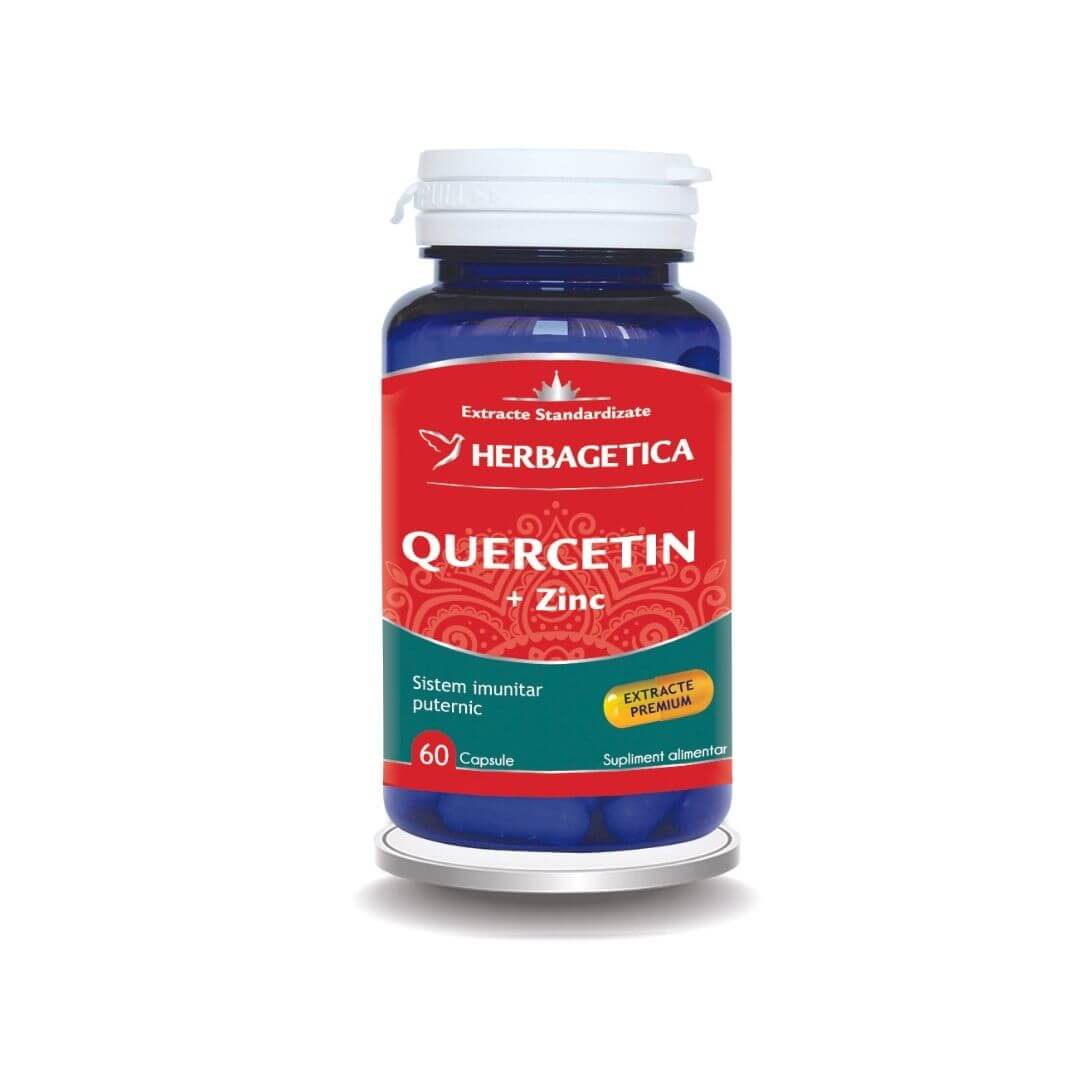 Quercetină + Zinc, 60 capsule – Herbagetica