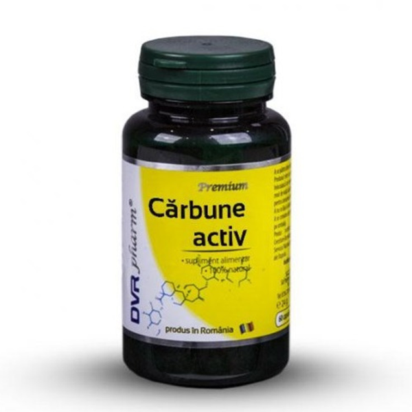 Cărbune activ, 60 capsule, DVR Pharm