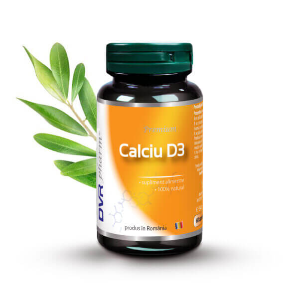 Calciu D3, 60 capsule, DVR Pharm