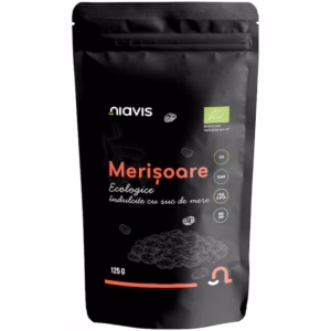 Merișoare Ecologice BIO Îndulcite cu Suc de Mere,125g, Niavis